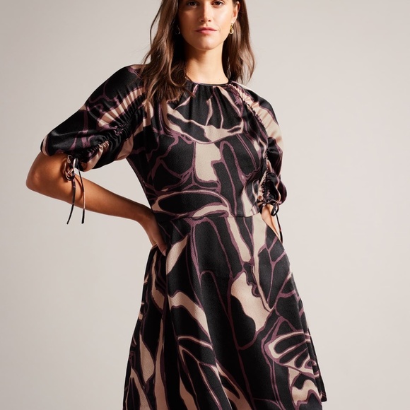 Ted Baker Abstract Print Mini Dress - Picture 5 of 7